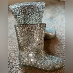 Little Girls Glitter RainBoots Size 13